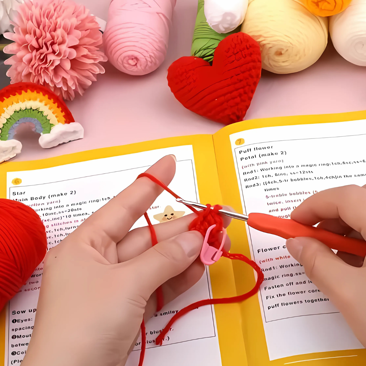 Crochet Keychain Kit 4pcs