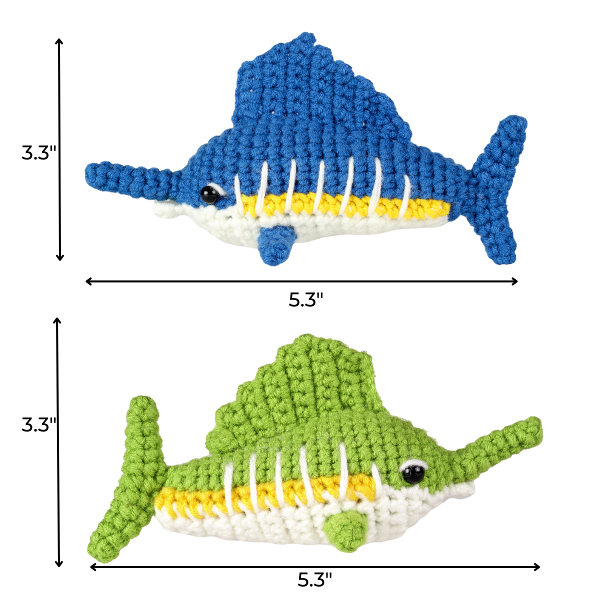 Crochet Swordfish Kit 2pcs
