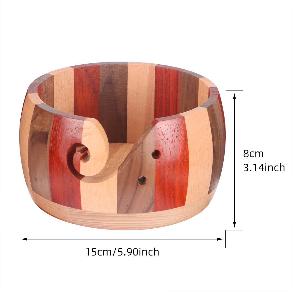 Handmade Wooden Yarn Bowl