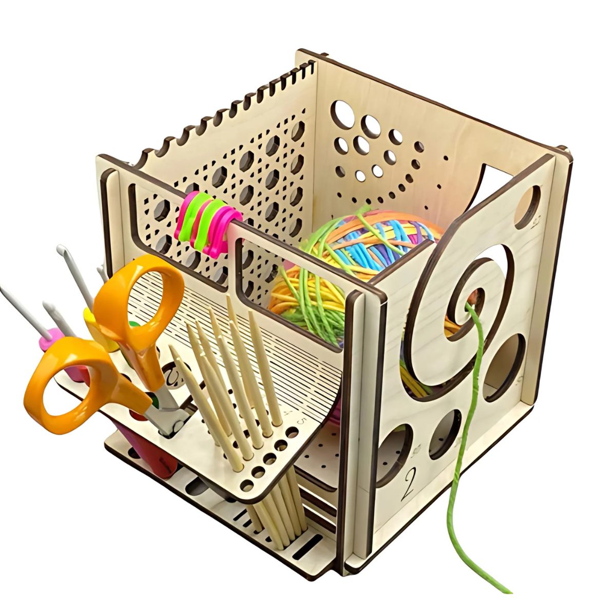 Yarn and Tools Organizer Box