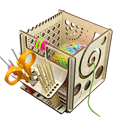 Yarn and Tools Organizer Box