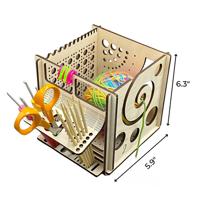 Yarn and Tools Organizer Box
