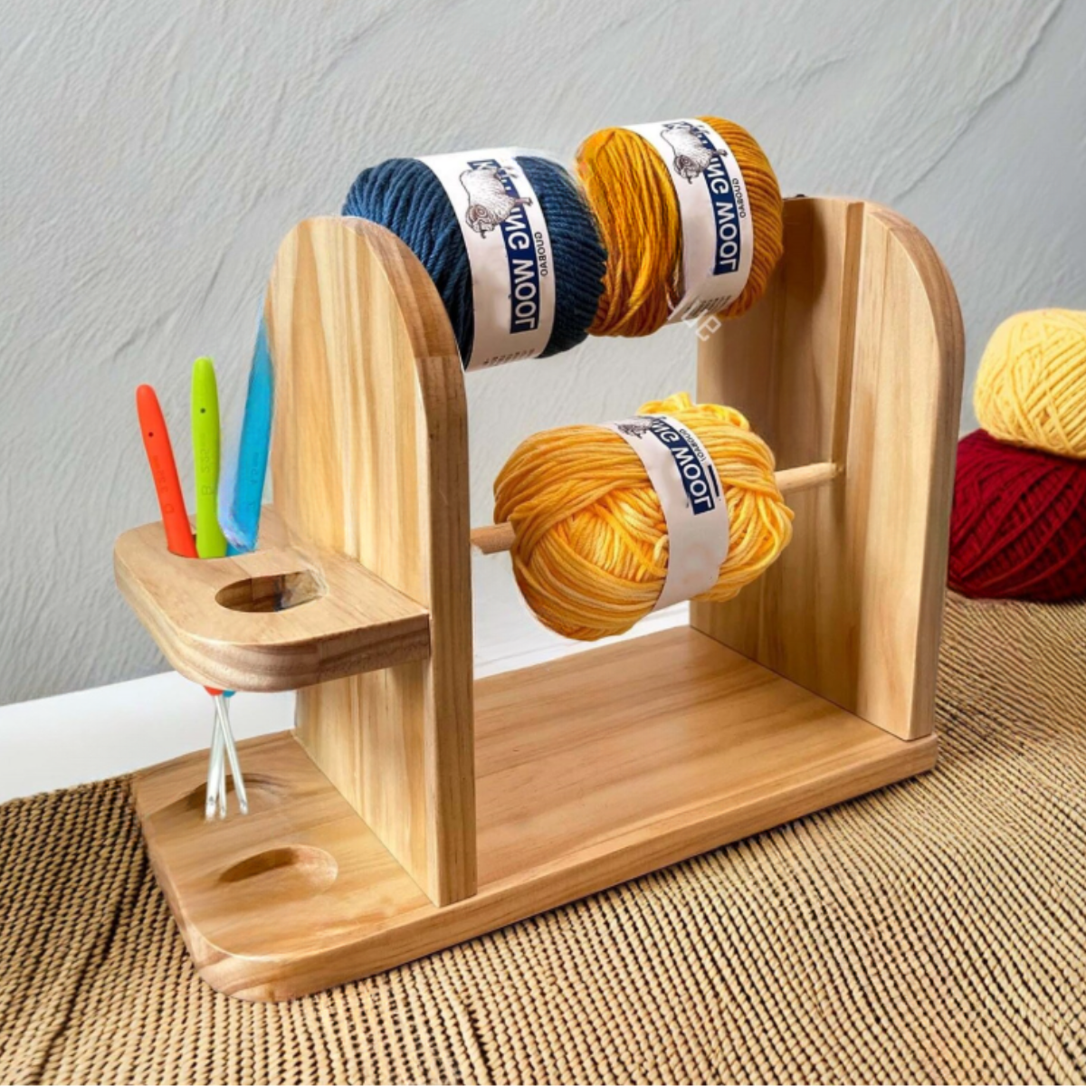 Yarn Spool Holder & Craft Organizer