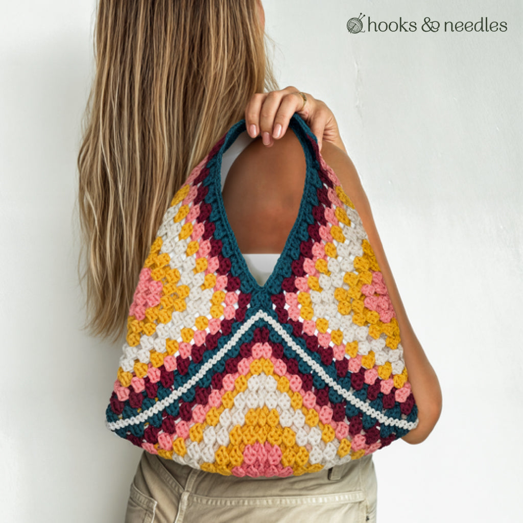 Granny Square Tote Bag Crochet Pattern