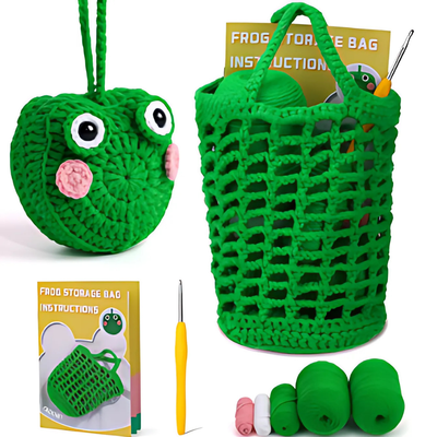 frog-storage-bag-crochet-kit