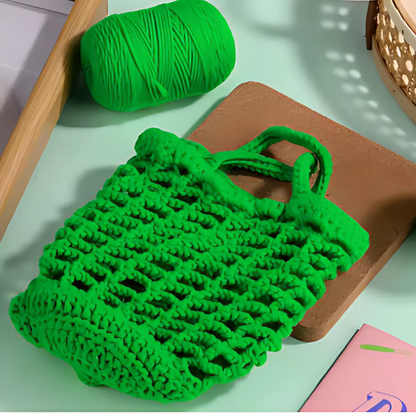 Frog Storage Bag Crochet Kit