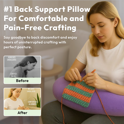 Crochet & Knit Back Support Pillow