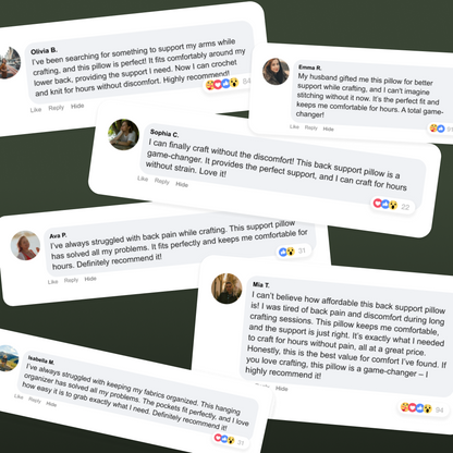 Crochet & Knit Back Support Pillow