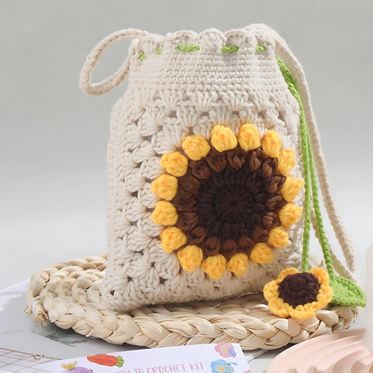 Sunflower Crochet Bag Kit