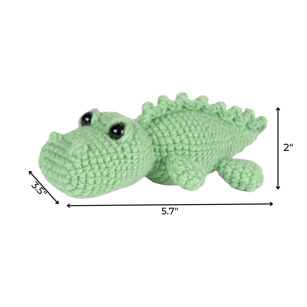 Crochet Crocodile Kit 2pcs