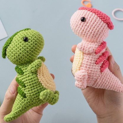 Crochet Dinosaur Kit 2pcs