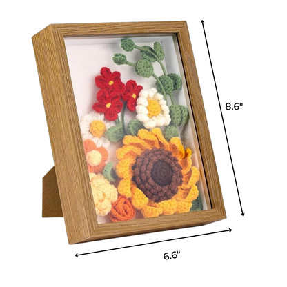 Sunflower Crochet Kit with Frame