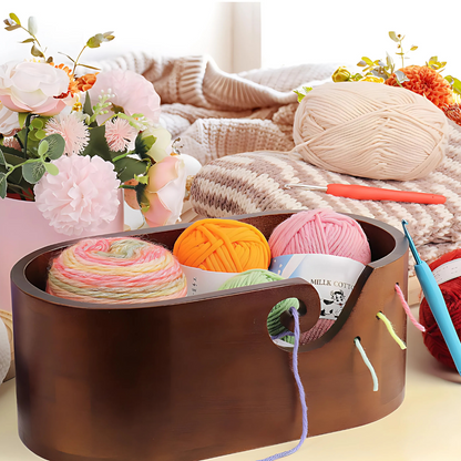 Wood Yarn Bowl
