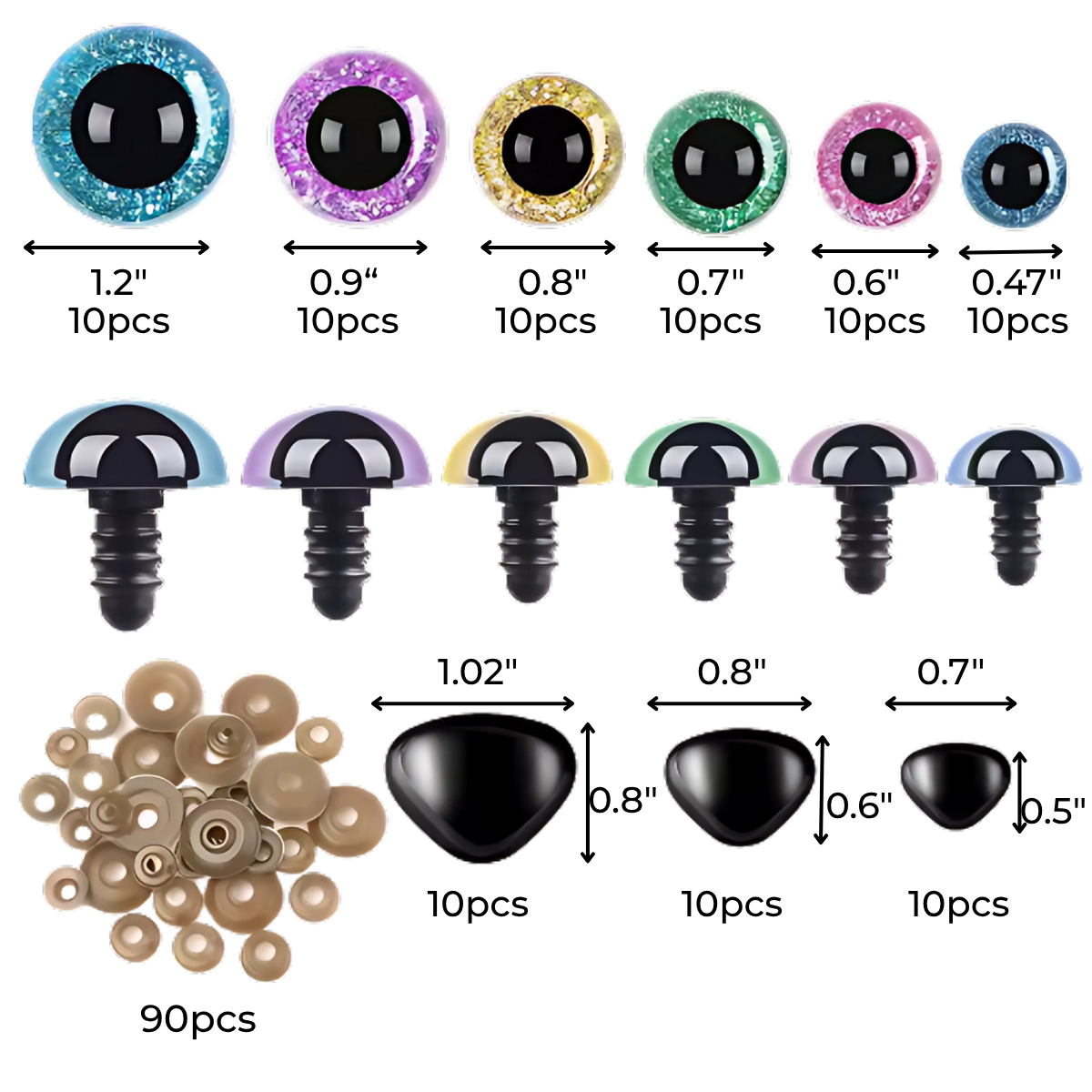 Safety Eyes & Noses Set