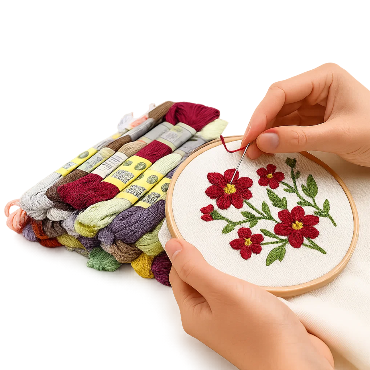 Colorful Embroidery Floss Set