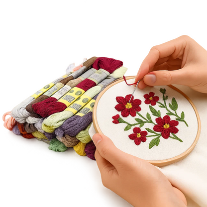 Colorful Embroidery Floss Set