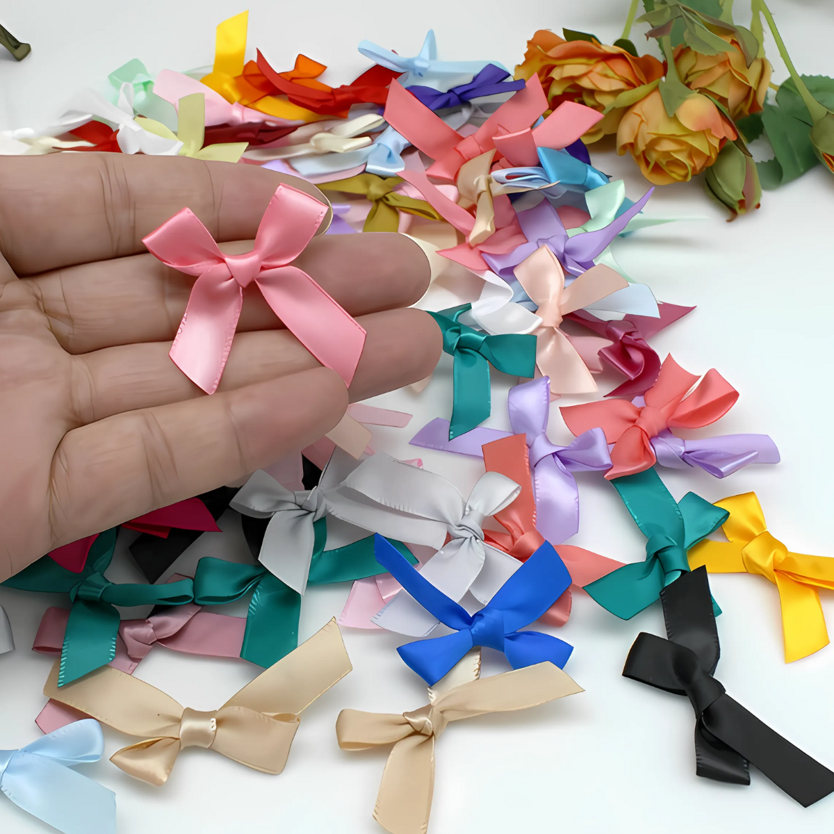 Multi-Colored Satin Ribbons