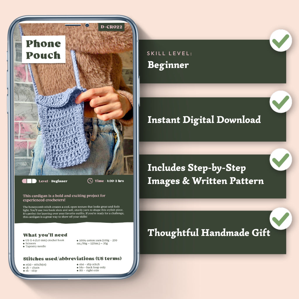 Phone Pouch Crochet Pattern