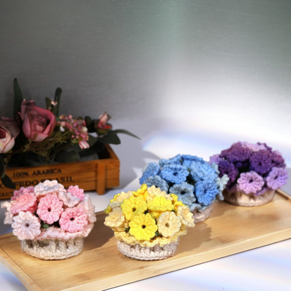 Crochet Flower Coaster Kit 4pcs