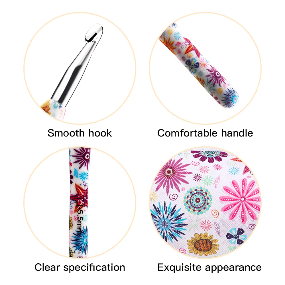 Delux Ergonomic crochet hook set