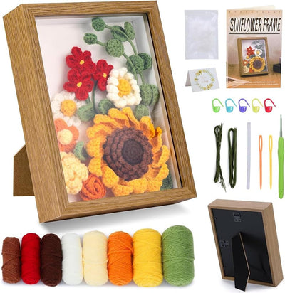 sunflower-crochet-kit-with-frame