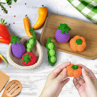 Crochet Vegetables with Basket Kit