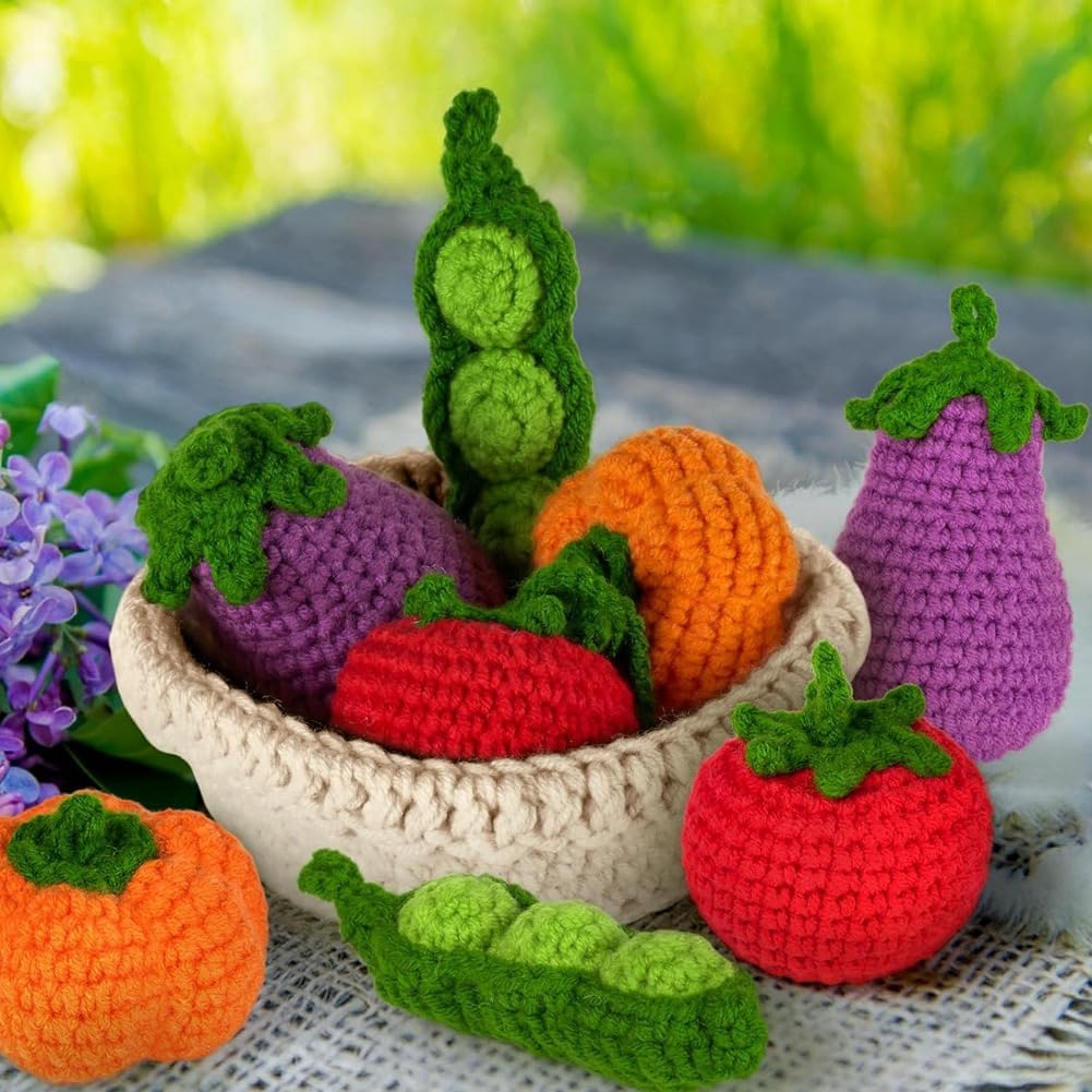 Crochet Vegetables with Basket Kit