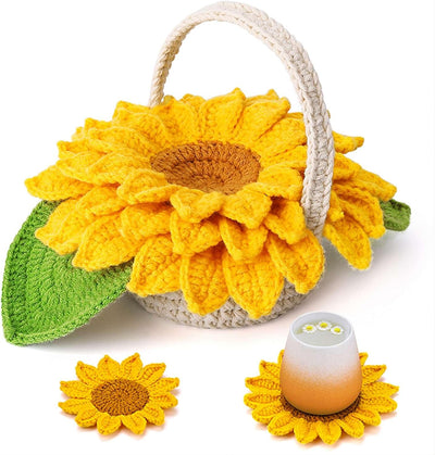sunflower-pot-crochet-kit-with-coasters