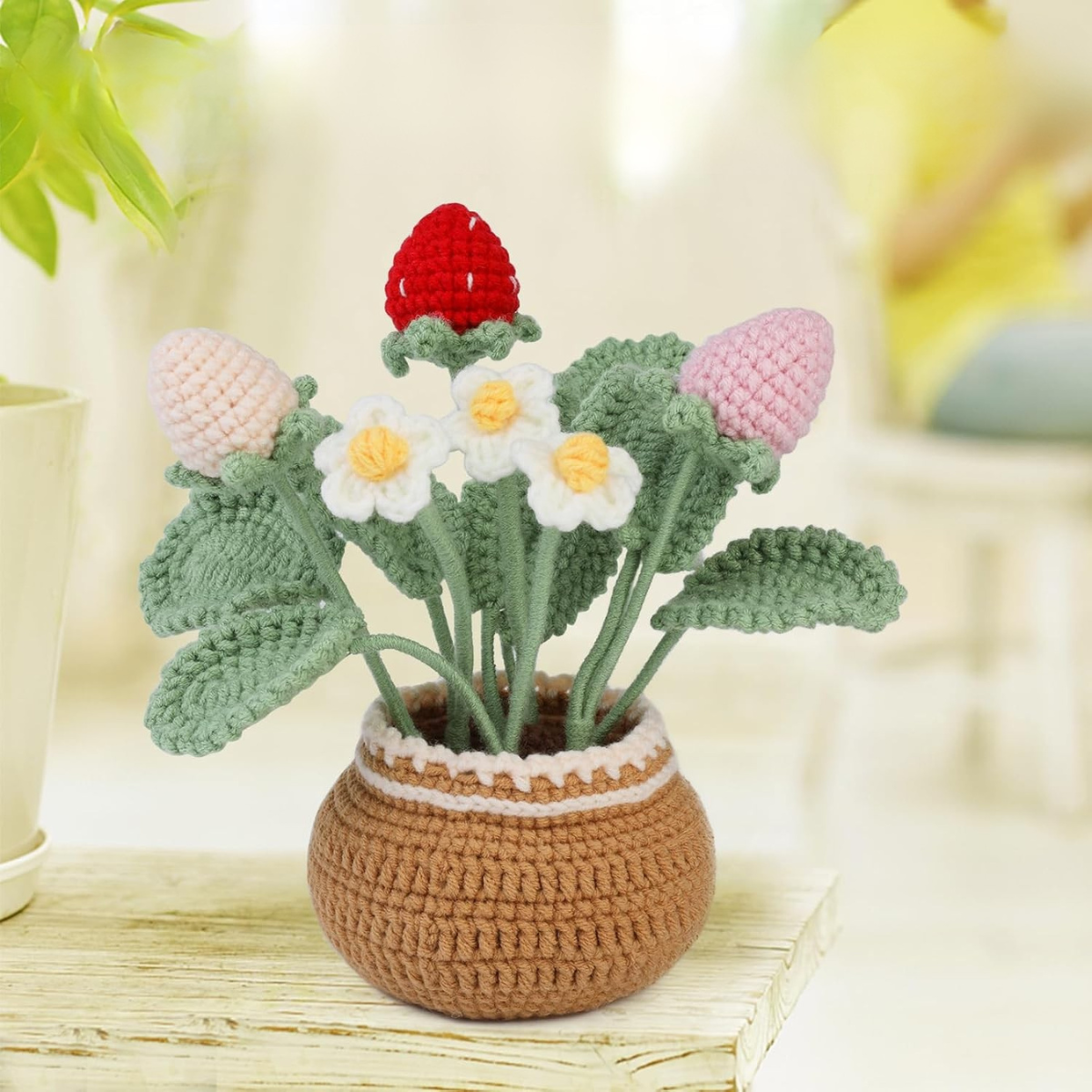Crochet Strawberry Plant Kit