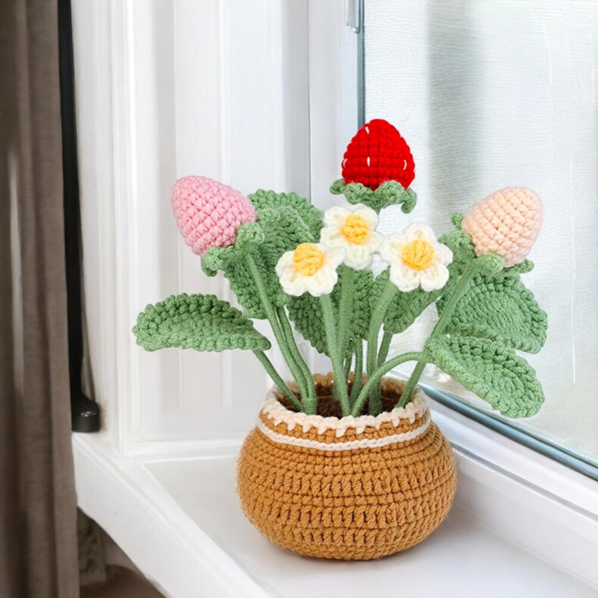 Crochet Strawberry Plant Kit