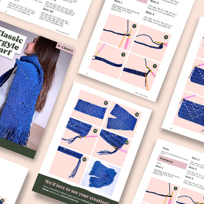 Classic Argyle Scarf Crochet Pattern