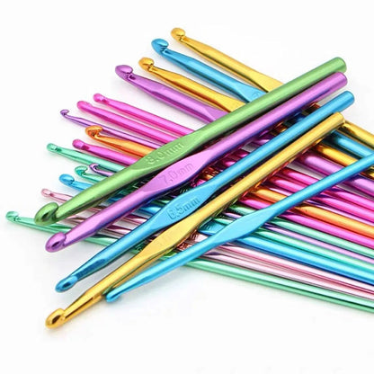 Aluminum Crochet Hooks 12 Pcs