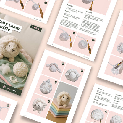 Baby Lamb Stuffie Crochet Pattern
