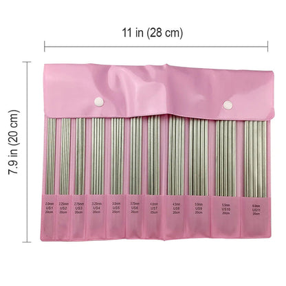 55 Pcs Double Pointed Knitting Needle Set