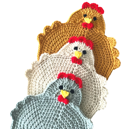 Chicken Coaster Crochet Kit