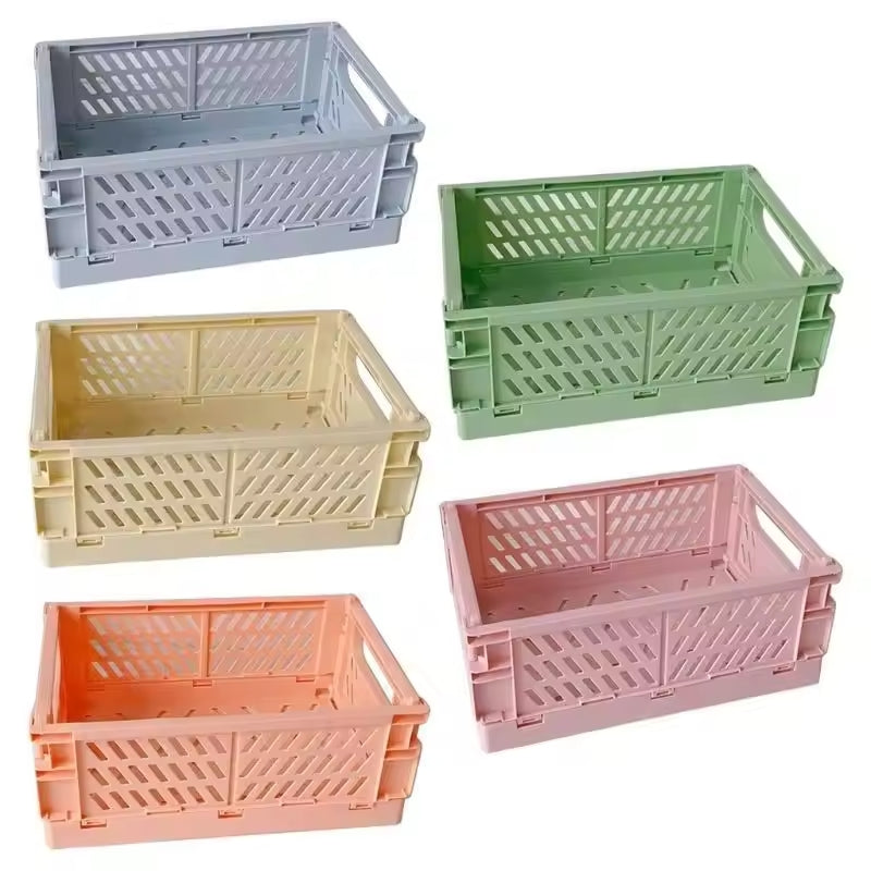 Collapsible Storage Crate (10" x 7") for Knitting / Crocheting Supplies