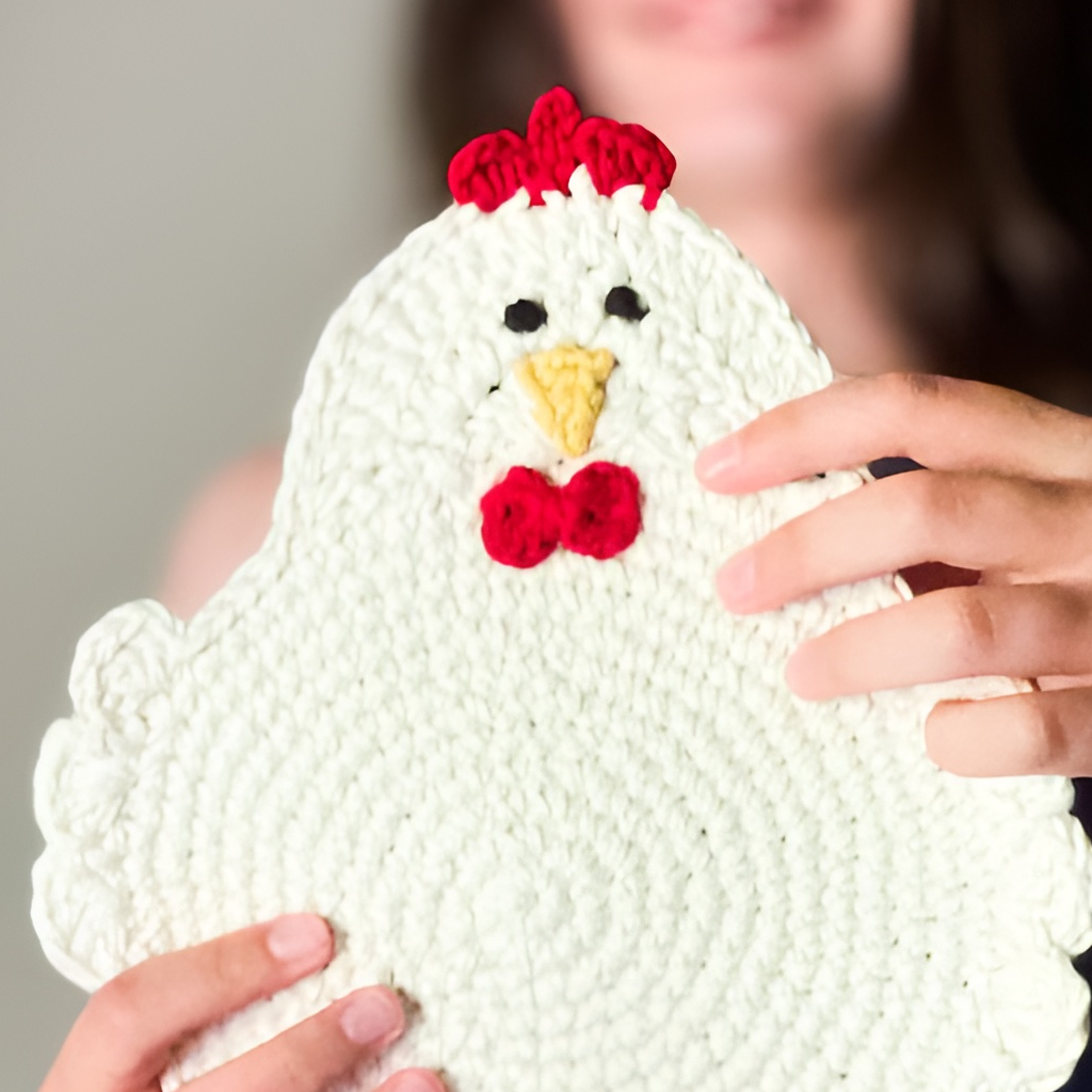 Chicken Coaster Crochet Kit