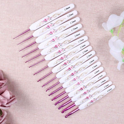 Crochet Hook Set 16 Pcs with Case