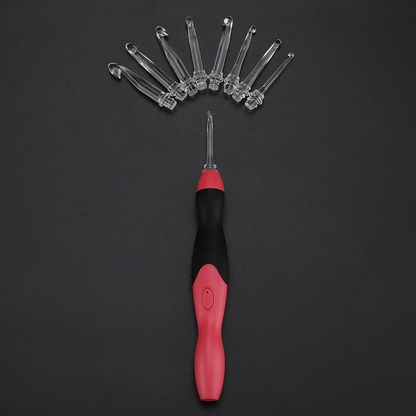 LED Crochet Hooks: 11-in-1 Rechargeable