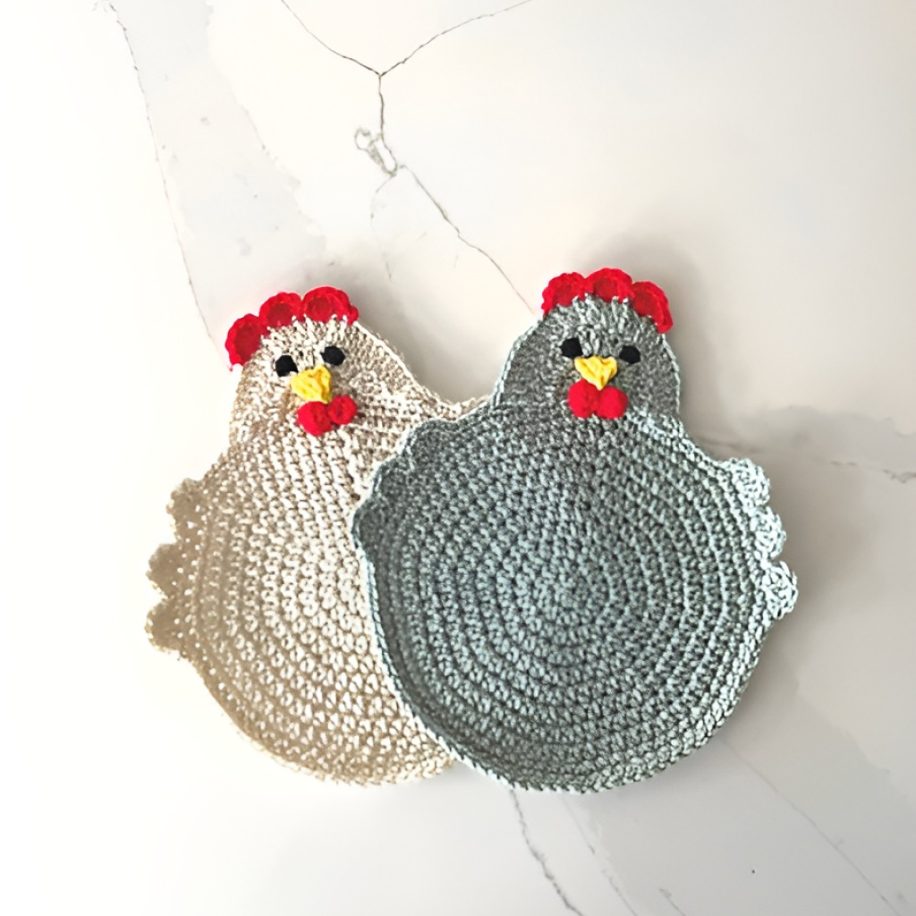 Chicken Coaster Crochet Kit