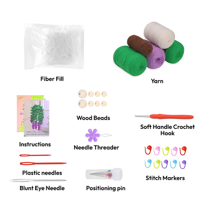 Wisteria Flower Crochet Kit