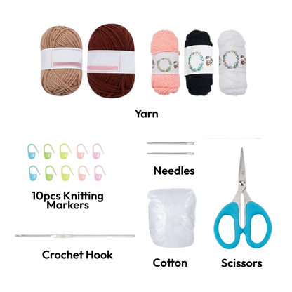 Crochet Bear Coaster Kit