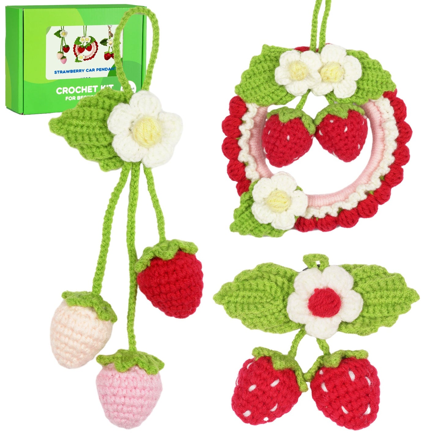 Crochet Strawberry Kit