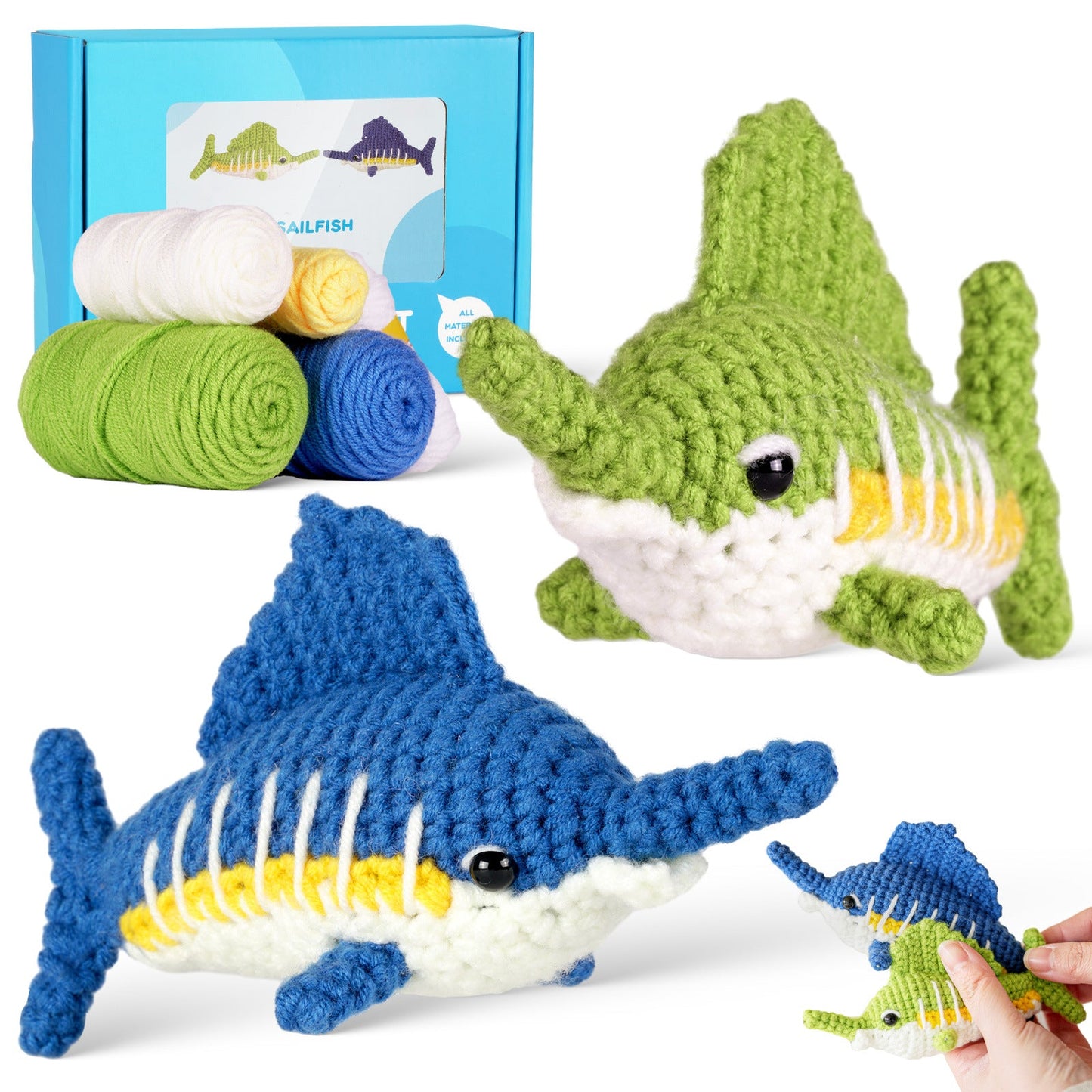 Crochet Swordfish Kit 2pcs