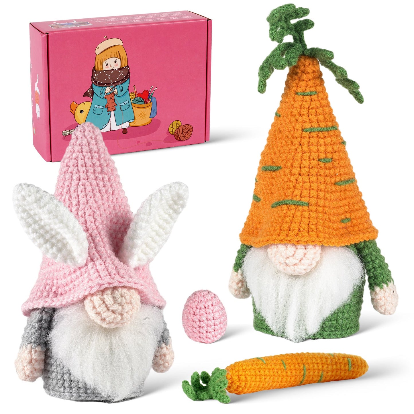Crochet Gnome Kit 2pcs