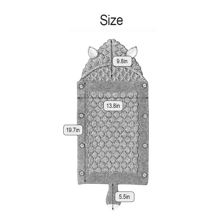Knitted Baby Sleeping Bag Wrap Blanket (bundle)