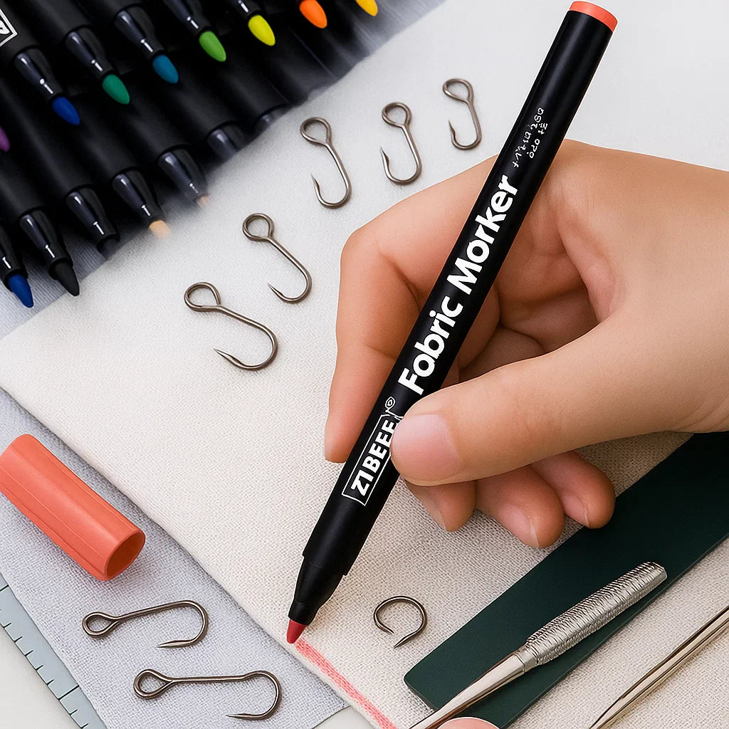 Vibrant 24-Pack Fabric Markers