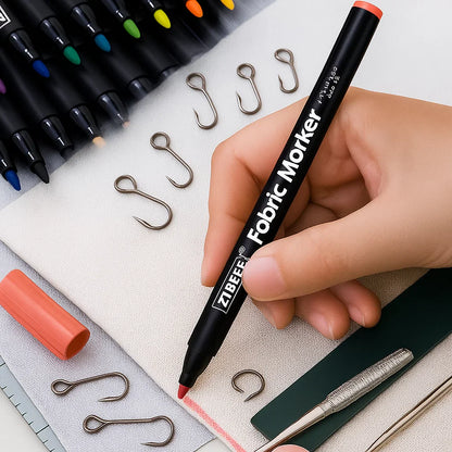 Vibrant 24-Pack Fabric Markers