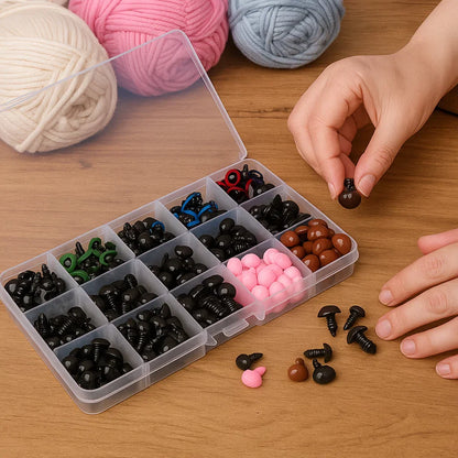 Crafting Safety Eyes & Noses Set