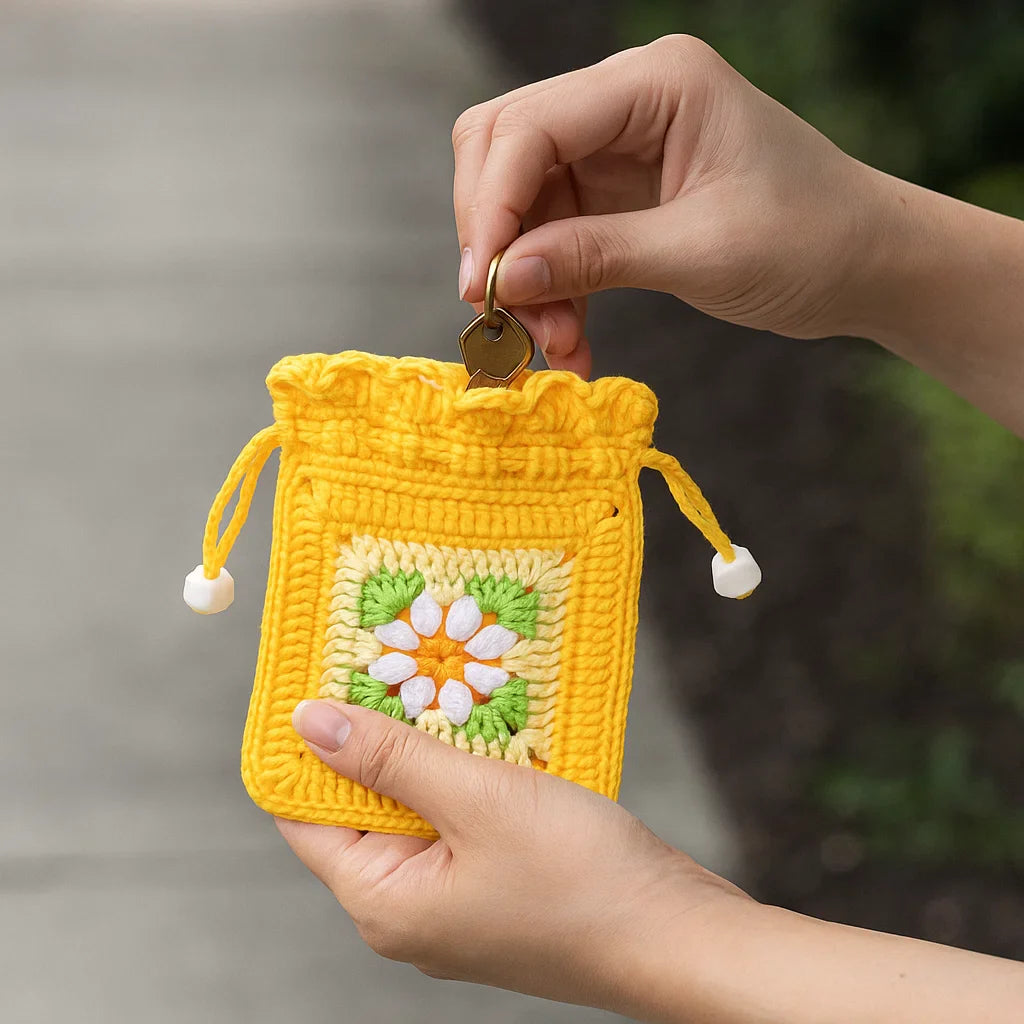 Crochet Flower Purse Kit
